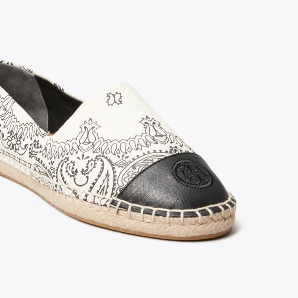 NEW 8 Tory Burch Bandana Printed Espadrille - Picture 3 of 12